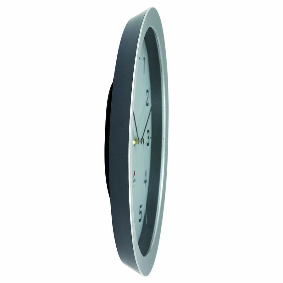 Wall Clock Archivo 2000 Crystal Grey Metal Ø 38 cm