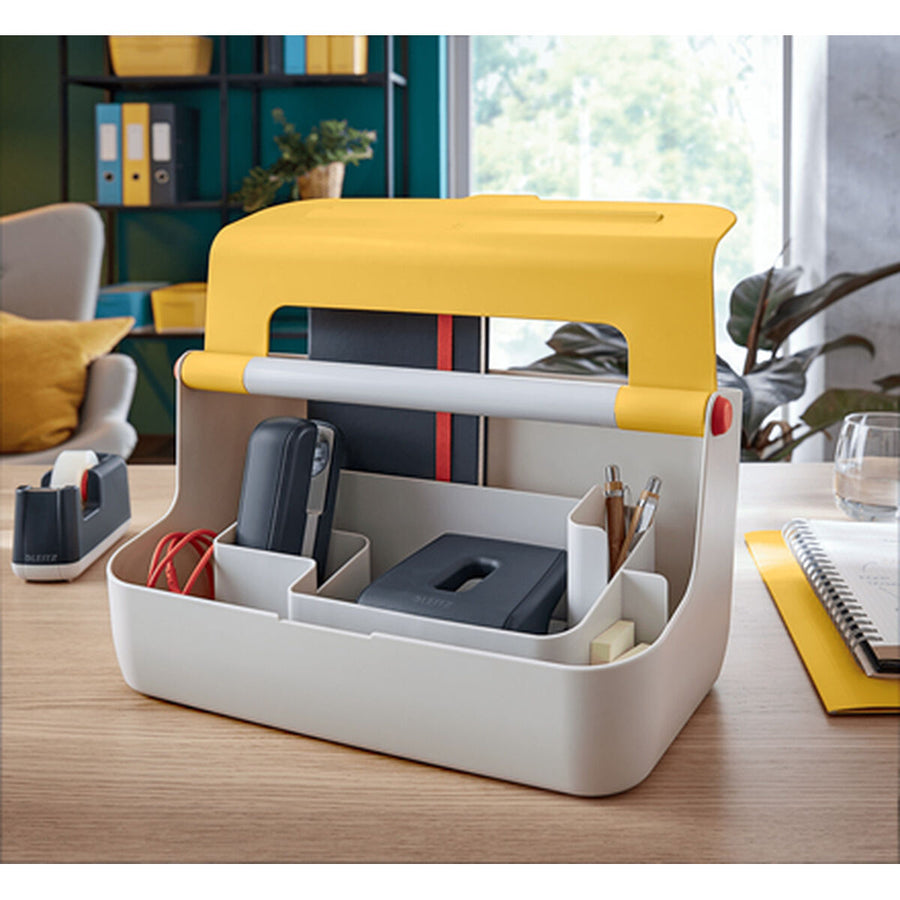 Storage Box Leitz Cosy Carrying handle Yellow ABS (21,4 x 19,6 x 36,7 cm)