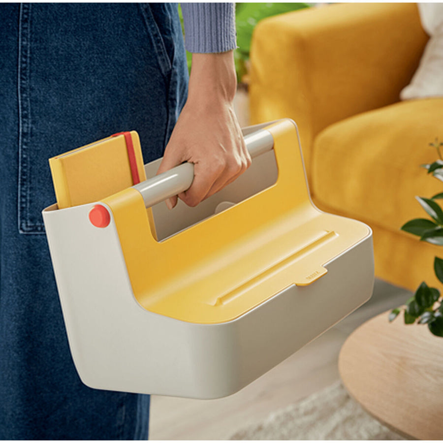 Storage Box Leitz Cosy Carrying handle Yellow ABS (21,4 x 19,6 x 36,7 cm)