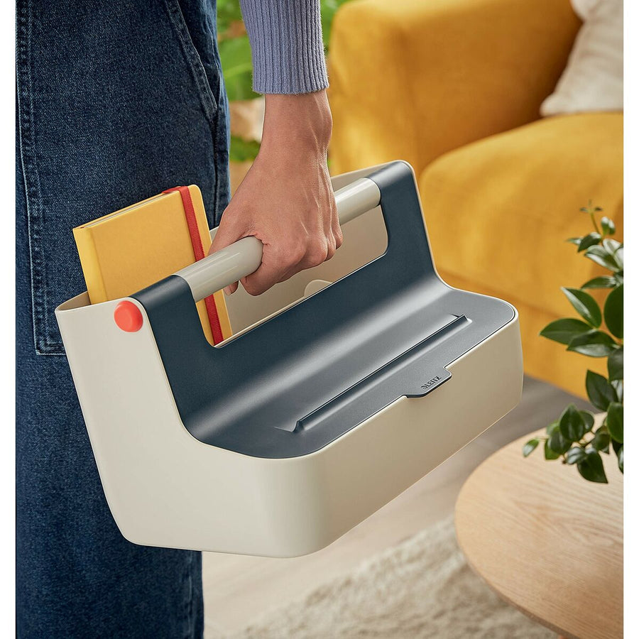 Storage Box Leitz Cosy Carrying handle Grey ABS (21,4 x 19,6 x 36,7 cm)