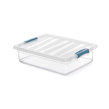 Multi-use Box Domopak Living Katla Transparent polypropylene 8 L (39 x 29 x 10,5 cm)