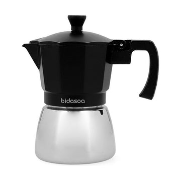 Italian Coffee Pot Bidasoa Tribeca Metal 3 Cups