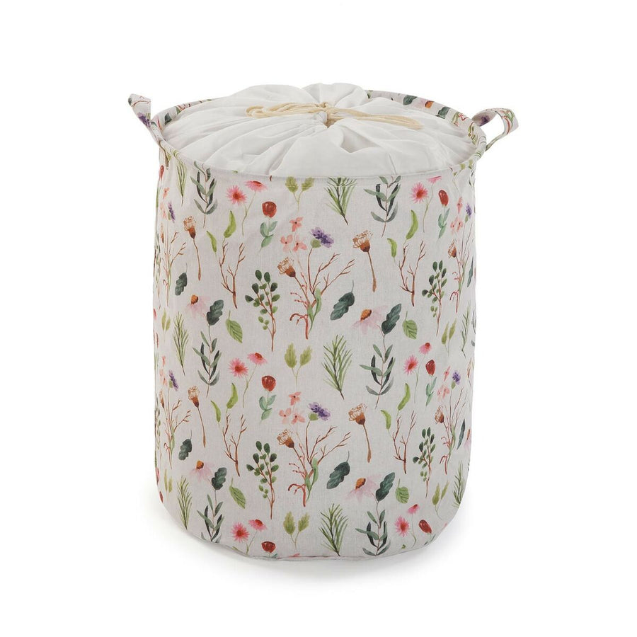 Laundry basket Versa Flowers Polyester Textile (38 x 48 x 38 cm)