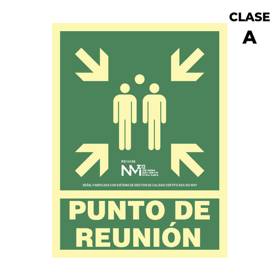 Sign Normaluz Punto de reunión PVC (22,4 x 30 cm)