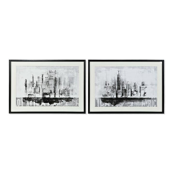 Painting DKD Home Decor CU-180446 84 x 3 x 60 cm New York (2 Units)