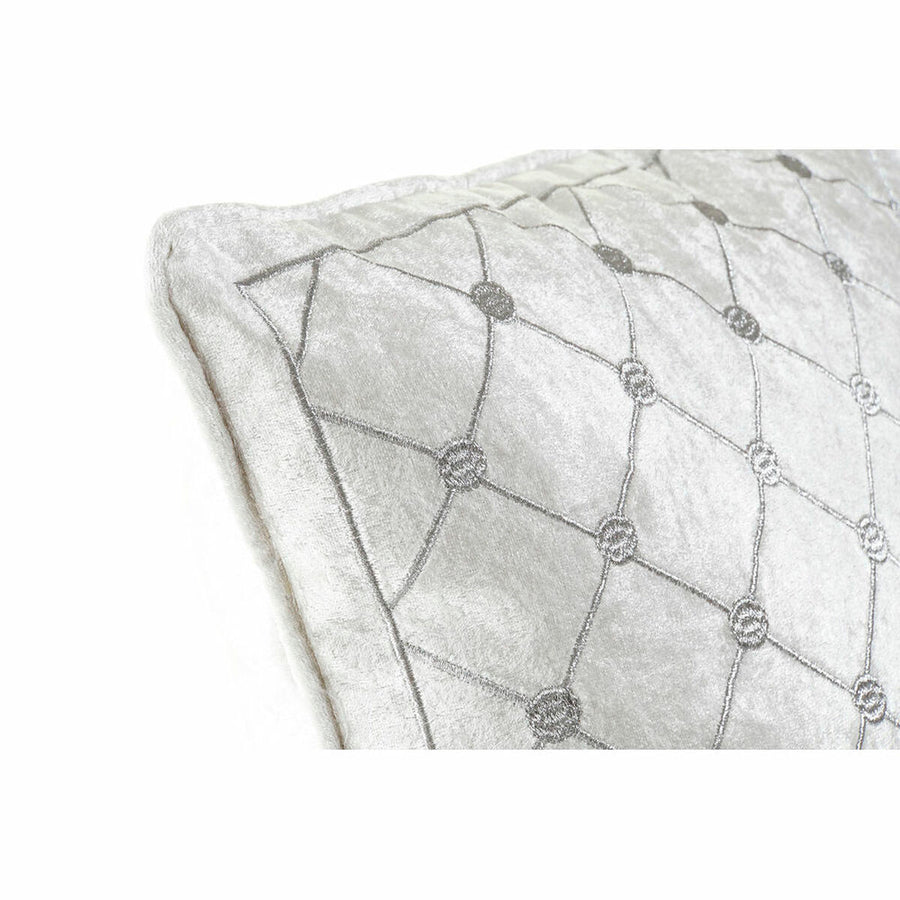 Cushion DKD Home Decor 8424001850327 Grey 45 x 10 x 45 cm White Rhombus