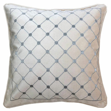 Cushion DKD Home Decor 8424001850327 Grey 45 x 10 x 45 cm White Rhombus