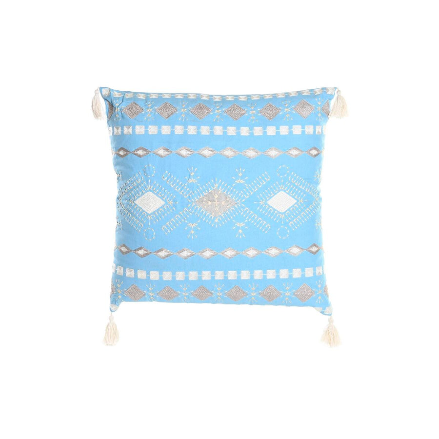 Cushion DKD Home Decor Blue White 60 x 20 x 60 cm