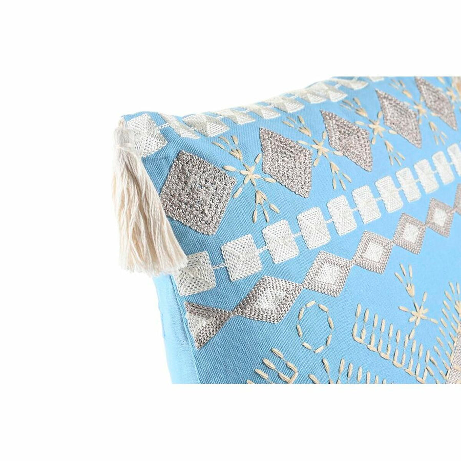 Cushion DKD Home Decor 40 x 15 x 40 cm Blue White