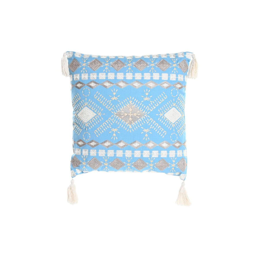 Cushion DKD Home Decor 40 x 15 x 40 cm Blue White