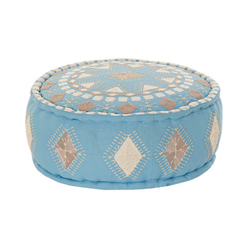 Cushion DKD Home Decor Floor Blue 60 x 60 x 25 cm