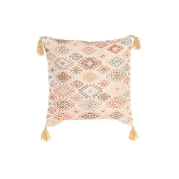 Cushion DKD Home Decor Beige Squared 40 x 15 x 40 cm