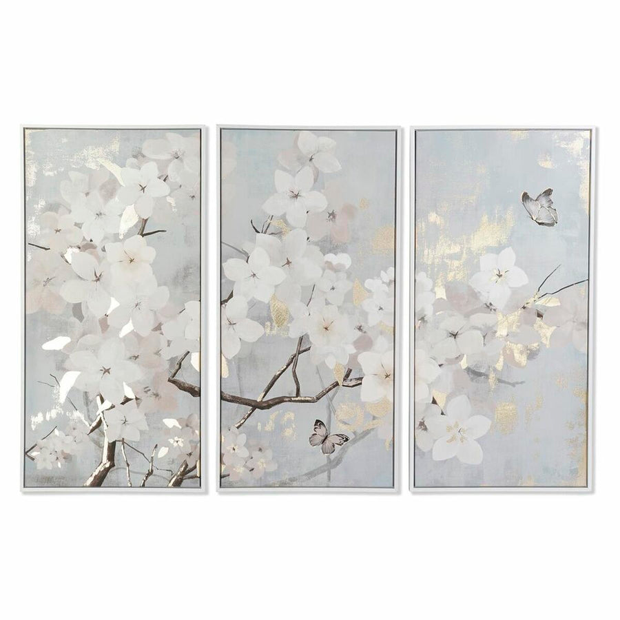 Set of 3 pictures DKD Home Decor 150 x 4 x 100 cm Tree Oriental