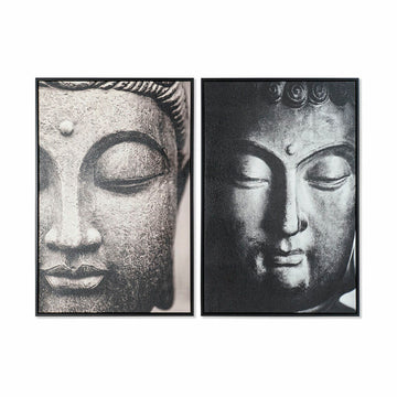 Painting DKD Home Decor 62,5 x 4,5 x 93 cm Buddha Oriental (2 Units)