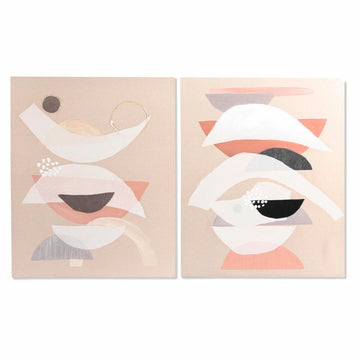 Painting DKD Home Decor 75,5 x 3,7 x 100 cm Abstract Modern (2 Units)