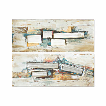 Painting DKD Home Decor 150 x 3 x 60 cm Abstract Loft (2 Units)