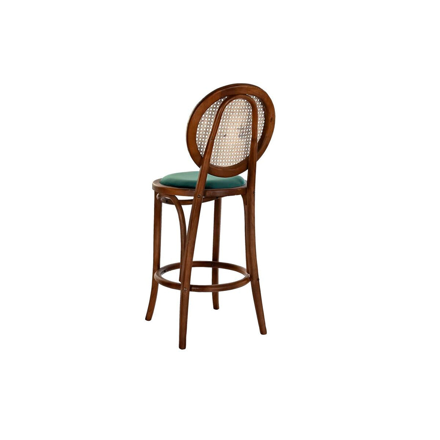 Stool DKD Home Decor 43 x 43 x 108 cm Green Dark brown