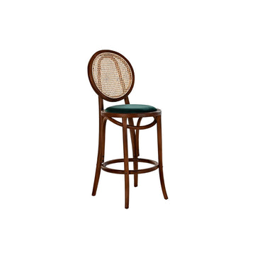 Stool DKD Home Decor 43 x 43 x 108 cm Green Dark brown