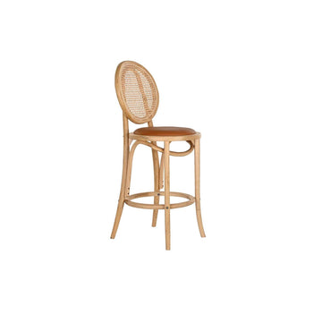 Stool DKD Home Decor 43 x 43 x 108 cm Natural Light brown