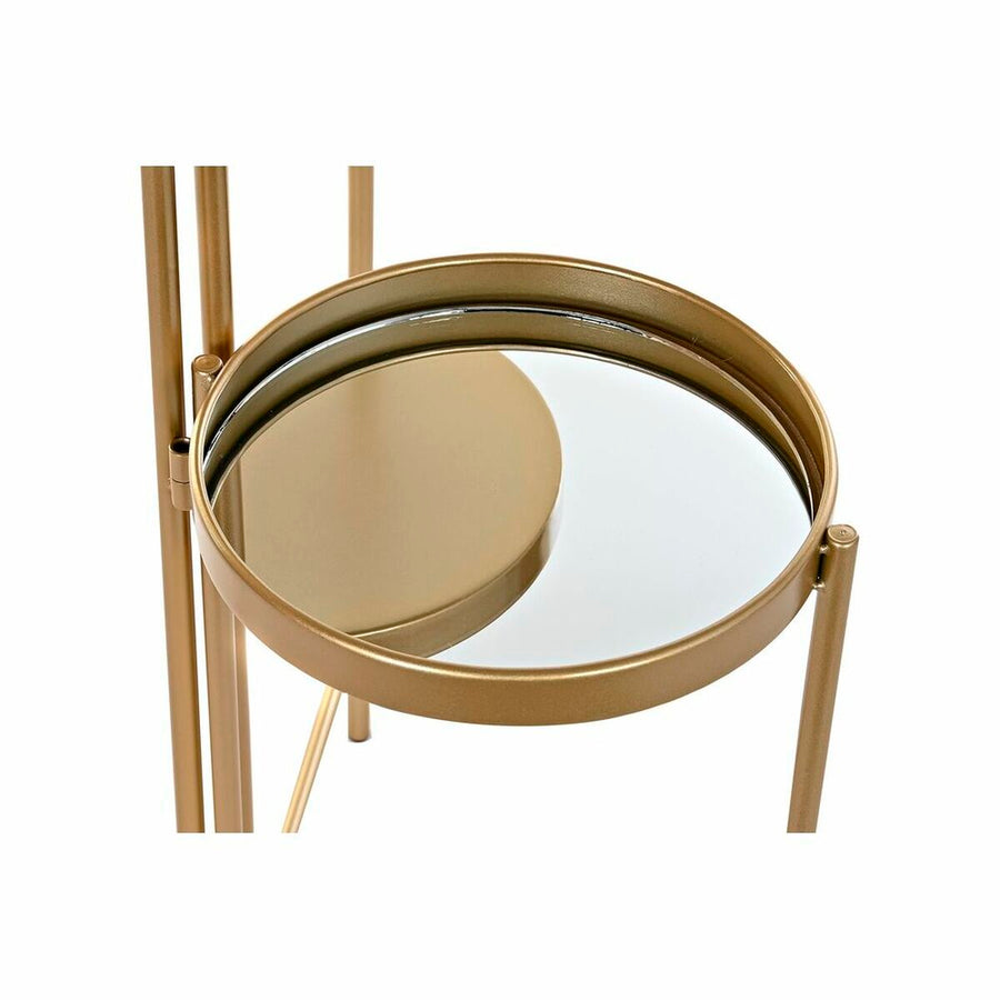 Shelves DKD Home Decor Mirror Golden Metal (49,5 x 49,5 x 80 cm)