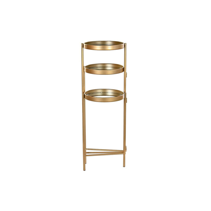 Shelves DKD Home Decor Mirror Golden Metal (49,5 x 49,5 x 80 cm)