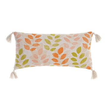 Cushion DKD Home Decor 60 x 10 x 30 cm Beige Multicolour Flowers