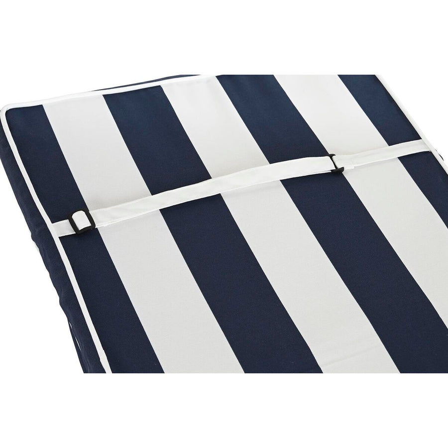 Cushion DKD Home Decor 42 x 4 x 115 cm Stripes White Navy Blue