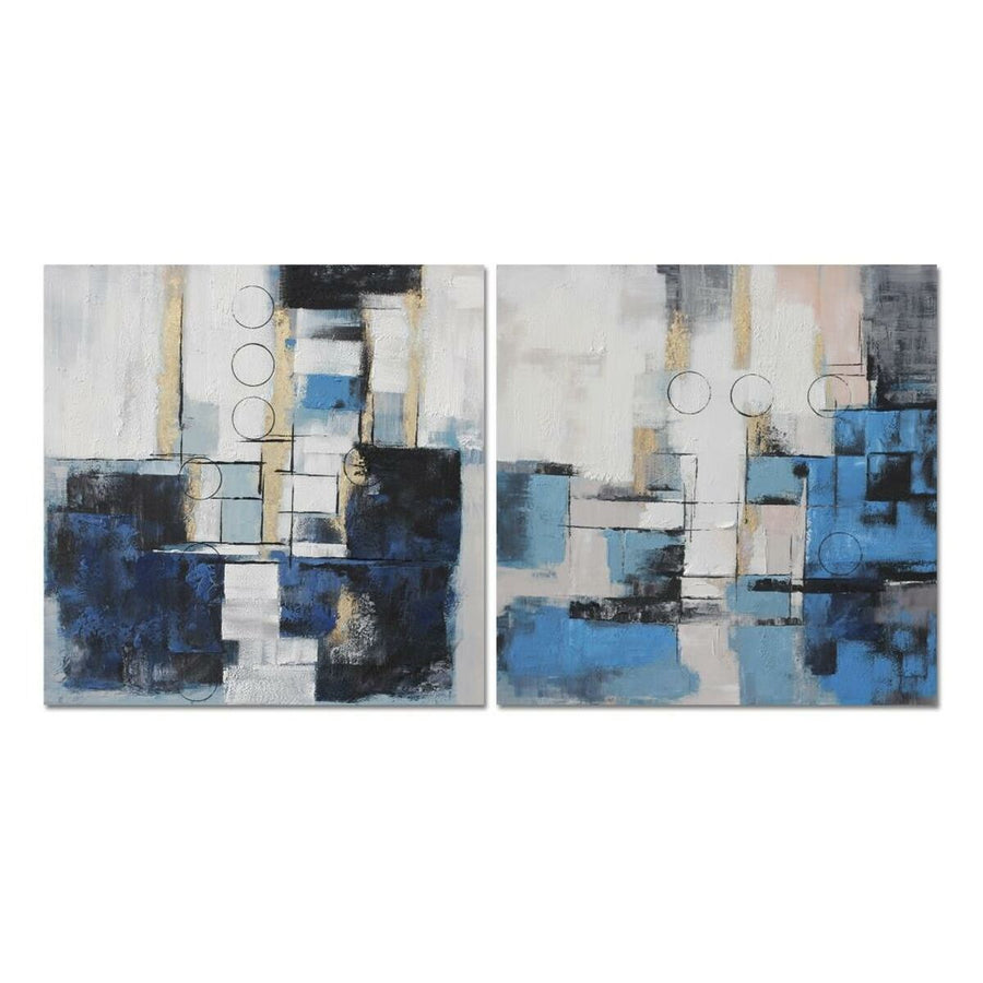 Painting DKD Home Decor 100 x 2,8 x 100 cm Abstract Modern (2 Units)