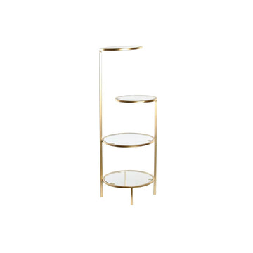 Shelve DKD Home Decor 32,5 x 30 x 86 cm Crystal Golden Metal