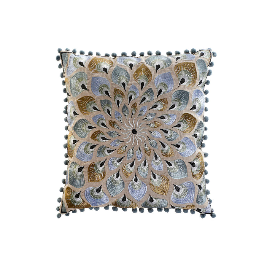 Cushion DKD Home Decor 40 x 15 x 40 cm Beige Blue