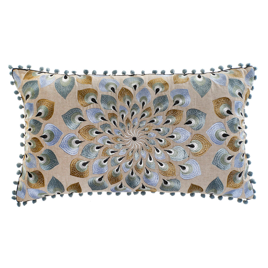 Cushion DKD Home Decor 36 x 15 x 60 cm Beige Blue