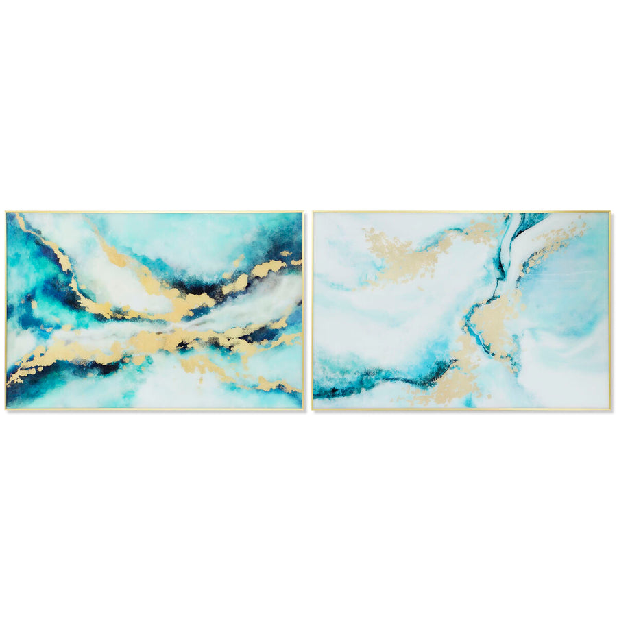 Painting DKD Home Decor 80 x 2,5 x 120 cm Abstract Modern (2 Units)