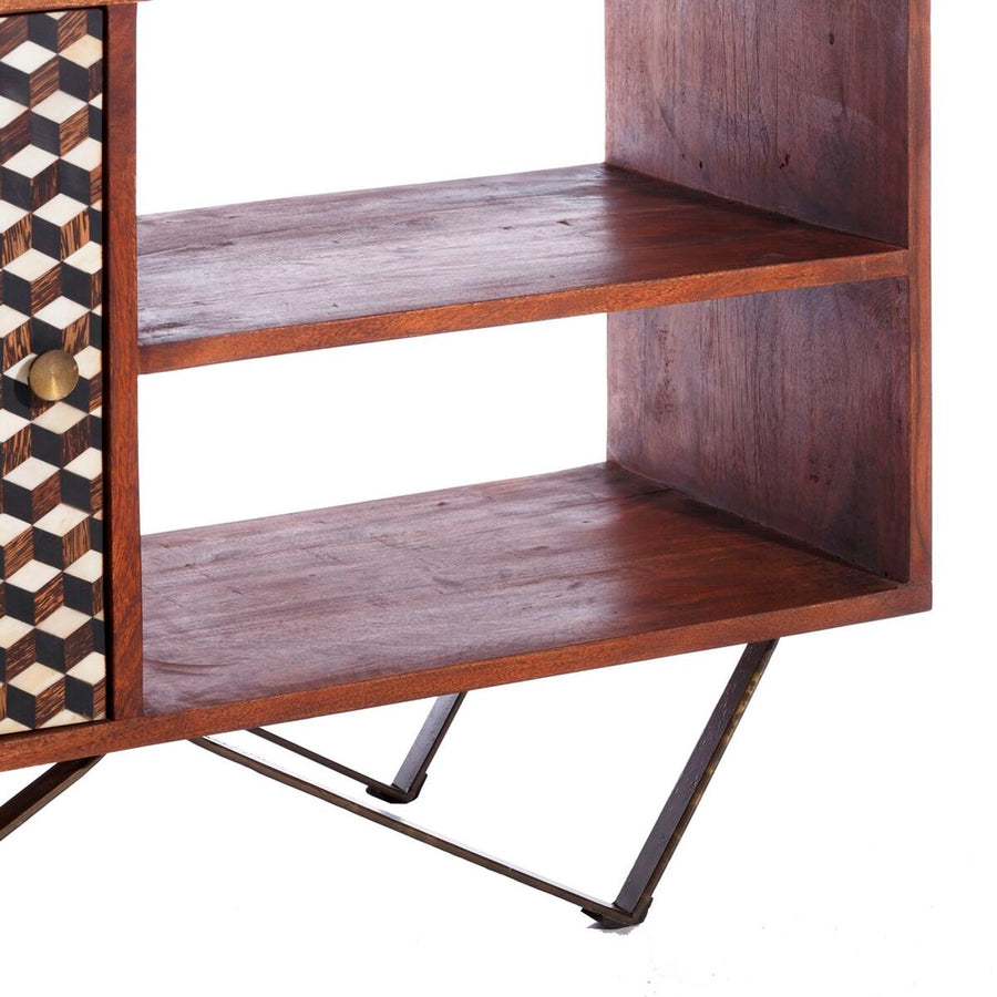 Shelves 100 x 40 x 105 cm Metal Wood Brown