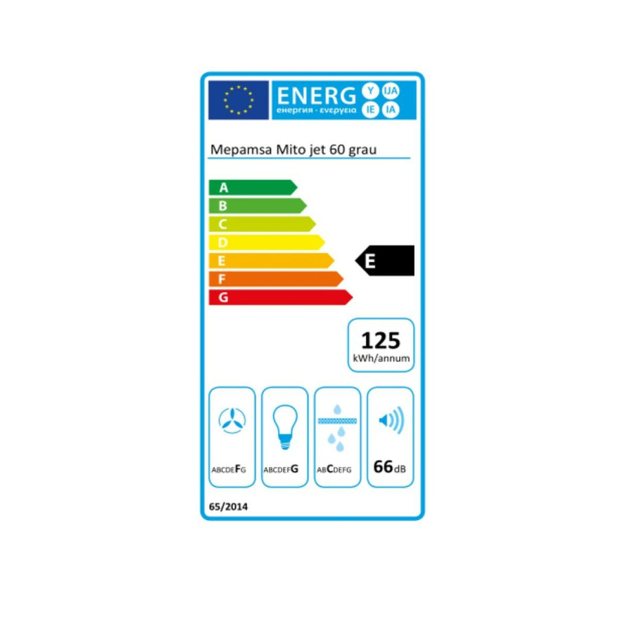 Conventional Hood Mepamsa MITOJET 60-G 60 cm 490 m³/h 140W E