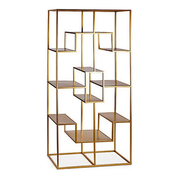 Shelves Metal Metal Golden (45 x 200 x 100 cm)