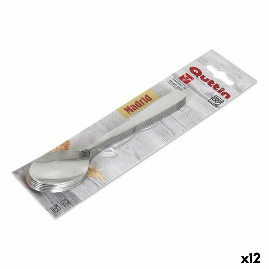 Set of Spoons Quttin Madrid (6 pcs) 6 Pieces (12 Units)