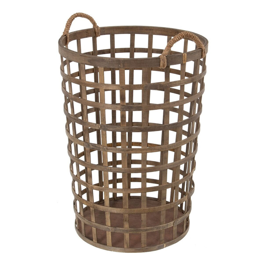 Set of Baskets 41 x 41 x 56 cm Natural Bamboo (3 Pieces)