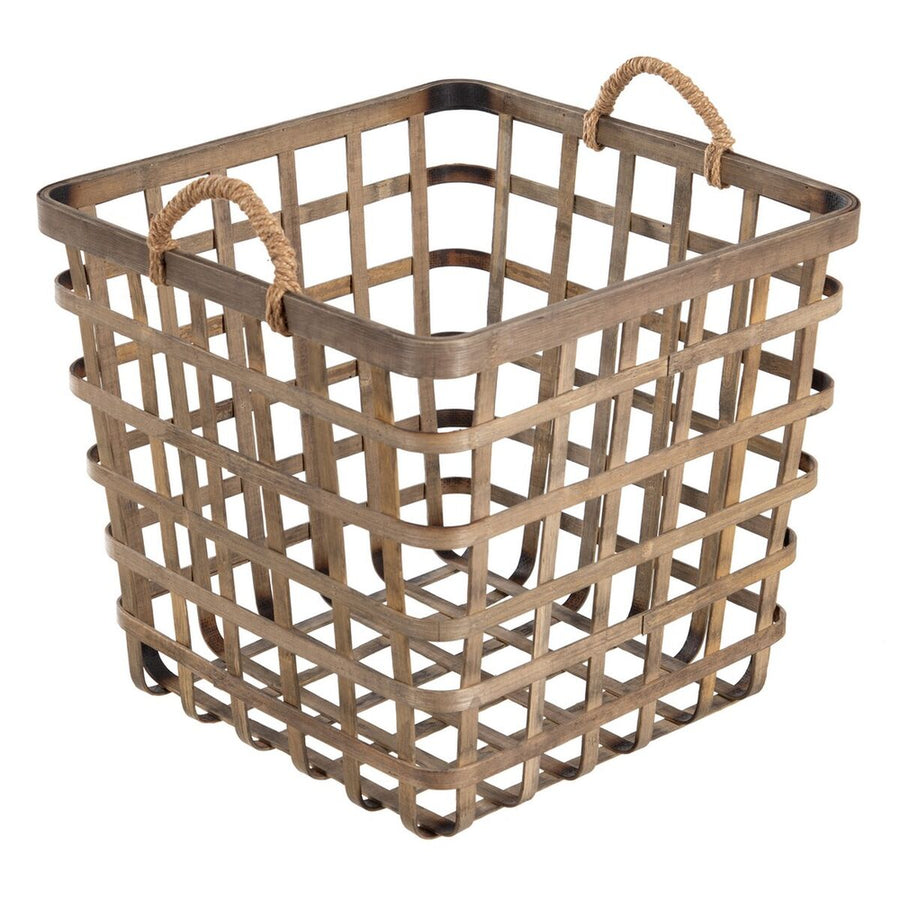 Set of Baskets 42 x 42 x 37 cm Natural Bamboo (3 Pieces)