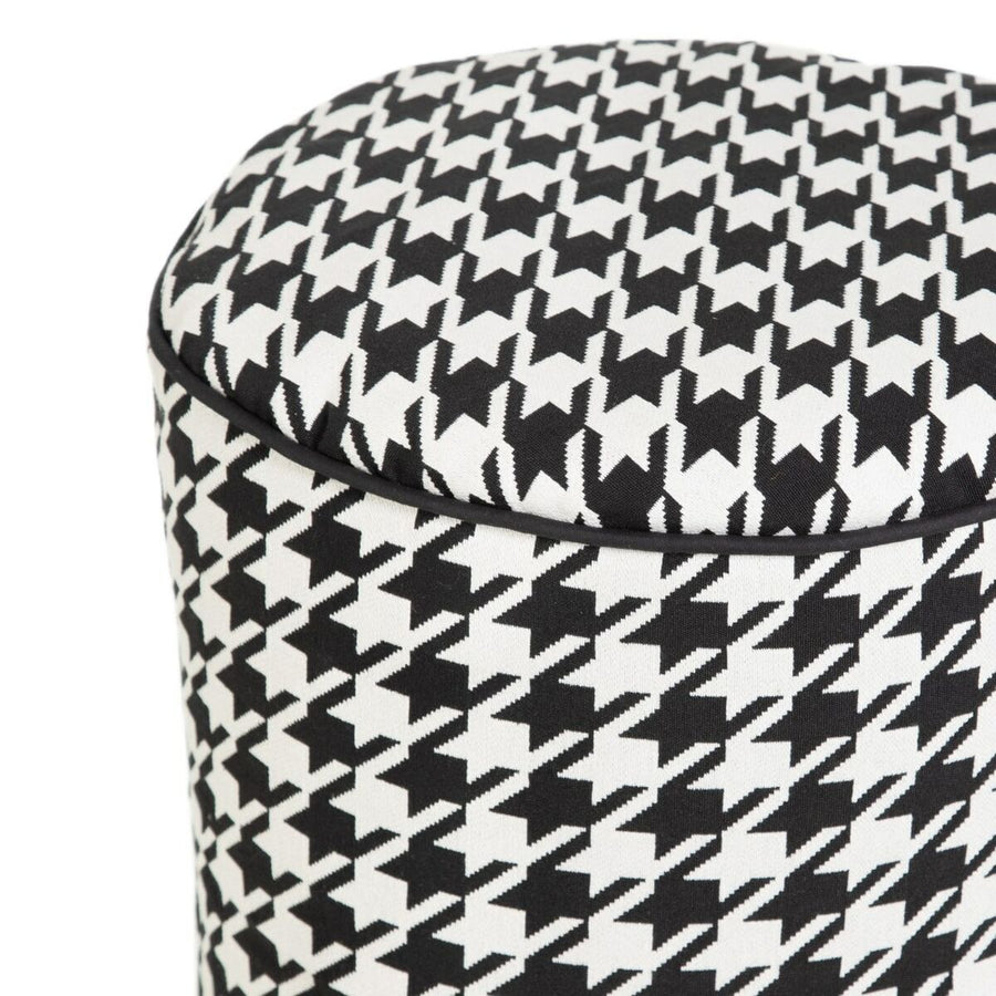 Pouffe Polyester 45 x 45 x 45 cm 100% cotton Houndstooth