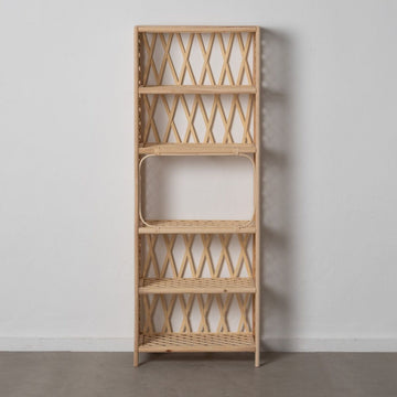 Shelves RATÁN 64 x 34,5 x 171 cm Natural Bamboo