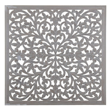 Wall Decoration Grey 90 x 1 x 90 cm DMF