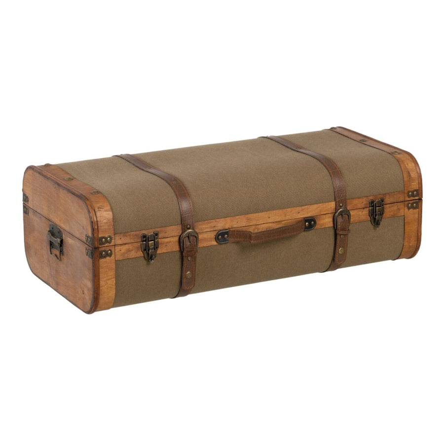 Set of Chests 80 x 41,5 x 25 cm Synthetic Fabric Wood (2 Pieces)