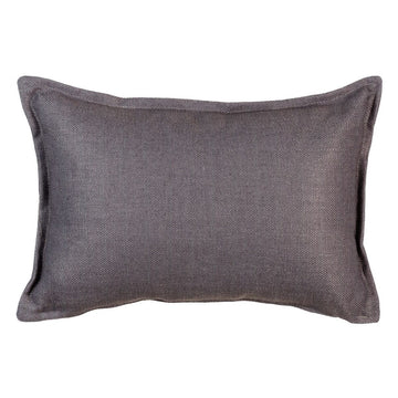 Cushion Polyester Dark grey 45 x 30 cm