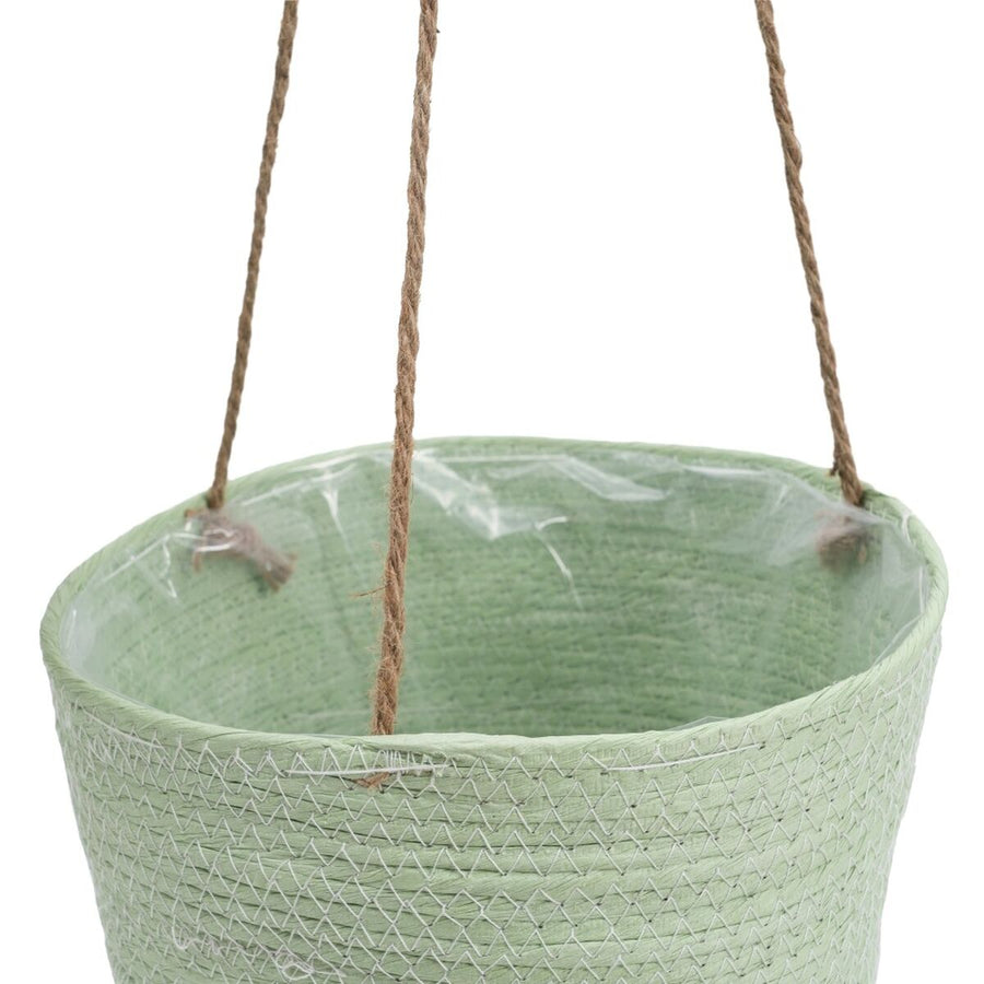 Set of Baskets Rope 20 x 20 x 27 cm Light Green (3 Pieces)