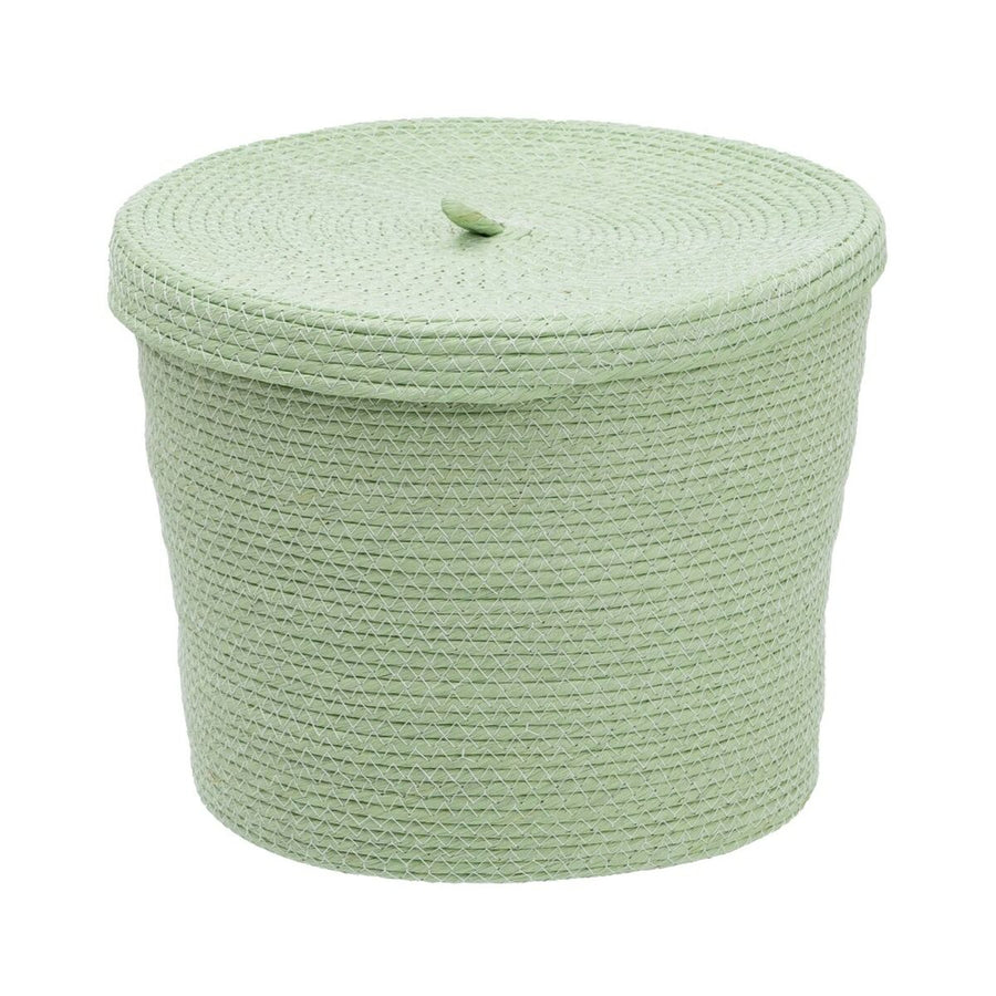 Multi-purpose basket 3 Pieces 28 x 28 x 36 cm Rope Light Green