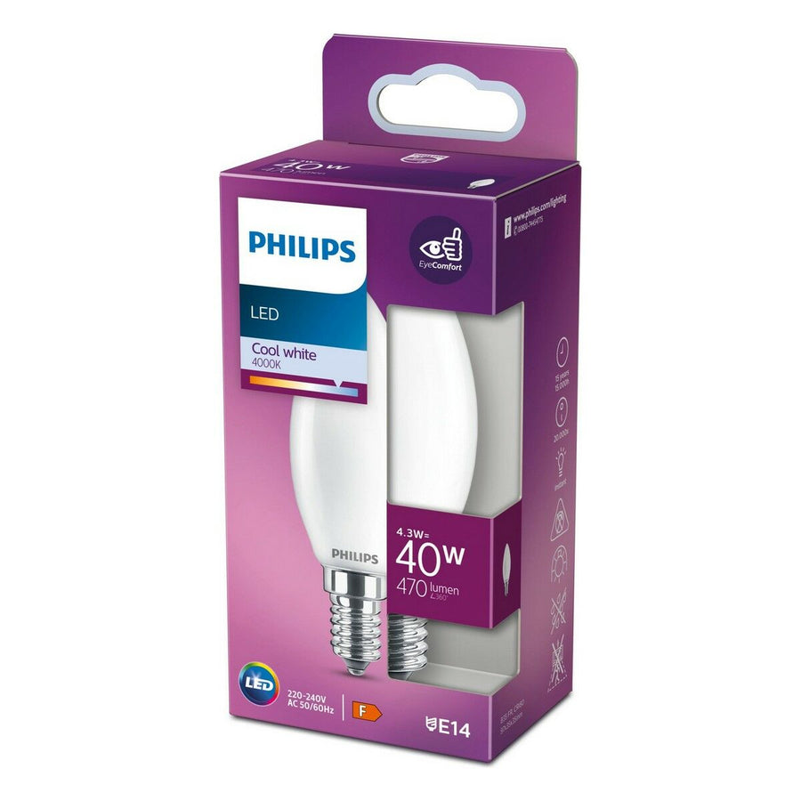 LED lamp Philips 3,5 x 9,7 cm E14 470 lm 4,3 W (4000 K)