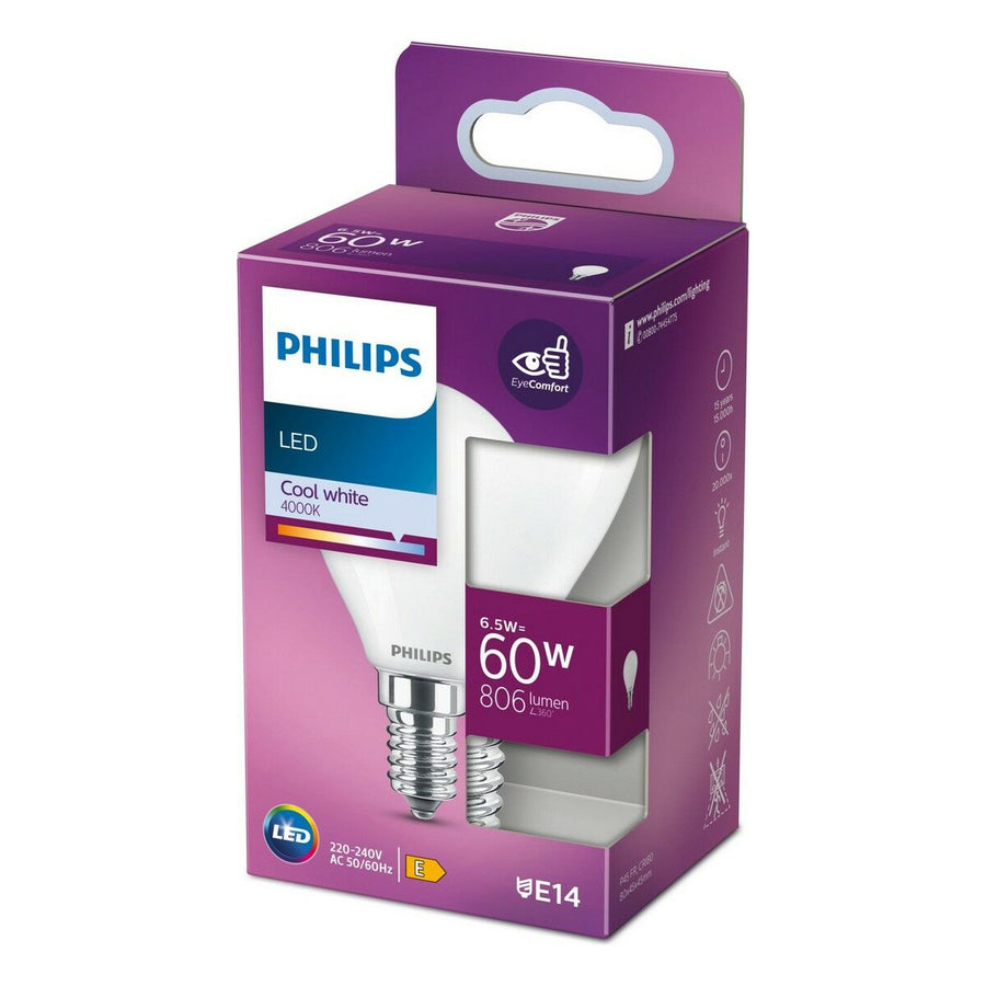 LED lamp Philips E14 E 6,5 W 806 lm Ø 4,5 x 8 cm (4000 K)