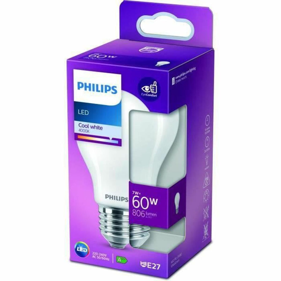 Spherical LED Light Bulb Philips Equivalent E27 60 W