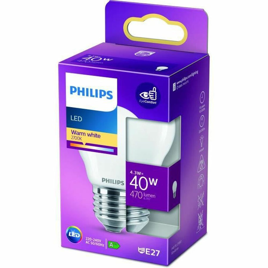 LED lamp Philips E27 470 lm (4,5 x 8,2 cm) (2700 K)