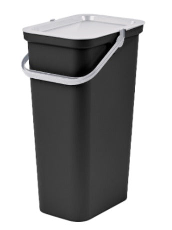 Recycling Waste Bin Tontarelli Moda Black White 38 L